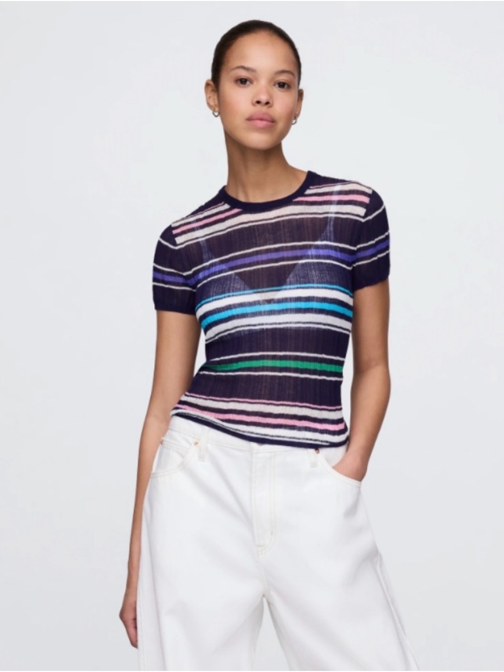 🦋NWT🦋 Gap Sheer Rib Sweater T-shirt